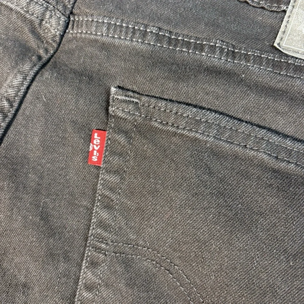 Levi Jeans 505 Mens 36x34 Black Wash Straight Leg Red Tab‎ Excellent Condition